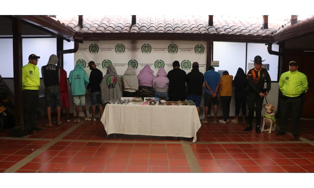 Desarticulan Grupo Delincuencial "Las Villas" Dedicado al Tráfico de Estupefacientes en Floridablanca