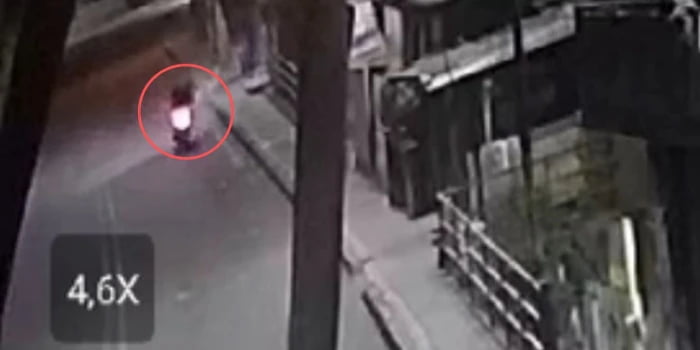 Video del momento exacto del accidente de un motociclista en morrorico